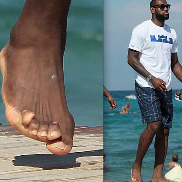 LeBron James’ Feet Picture